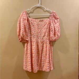 American Eagle Outfitters Pink Floral Mini Dress